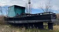 1995 30' x 9' Steel Work Boat Powered by Detroit